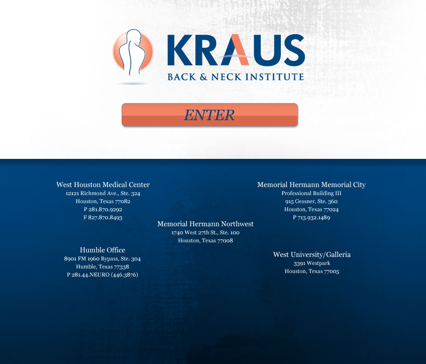 Kraus Back & Neck Institute for lower back pain in Houston, TX.