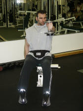 shoulder strengthening; deltoids; seated front raise