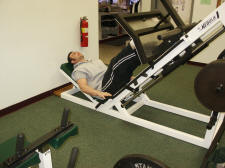 leg strength training: leg press