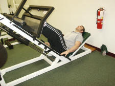 leg strength training: leg press