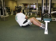 abdominal strength training: russian twists