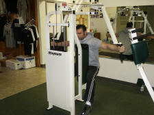 shoulder strengthening; deltoids; reverse machine fly