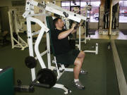 chest strength training; hammer incline press