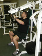 chest strength training; hammer incline press