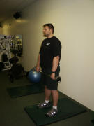 back strength training : stiff leg dead lift